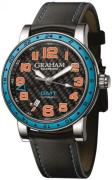 Graham Silverstone Time Zone Miesten kello 2TZAS.B01A Musta/Nahka