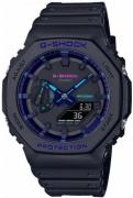 Casio Miesten kello GA-2100VB-1AER G-Shock Musta/Muovi Ø45.4 mm