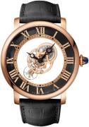 Cartier Miesten kello WHRO0040 Rotonde De Musta/Nahka Ø43.5 mm