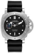 Panerai Miesten kello PAM00682 Luminor Submersible Musta/Kumi Ø42 mm