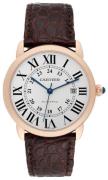 Cartier Miesten kello W6701009 Ronde Hopea/Nahka Ø42 mm