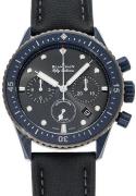 Blancpain Miesten kello 5200-0310-G52A Fifty Fathoms Harmaa/Nahka