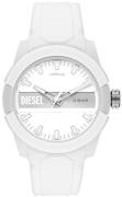 Diesel Miesten kello DZ1981 Double Up Valkoinen/Kumi Ø43 mm