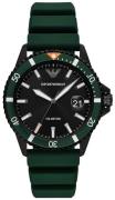 Emporio Armani Miesten kello AR11464 Diver VALUE_INKNOWN Musta/Kumi