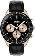 Hugo Boss Miesten kello 1513580 Musta/Nahka Ø42 mm