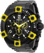 Invicta Miesten kello 33994 Jason Taylor Musta/Teräs Ø56 mm