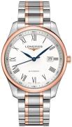 Longines Miesten kello L2.893.5.11.7 Master Valkoinen/18K punakultaa