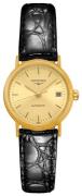 Longines Naisten kello L4.321.2.32.2 Grande Classique Kullattu/Nahka