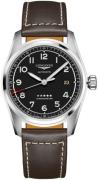 Longines Miesten kello L3.810.4.53.3 Spirit Musta/Nahka Ø40 mm