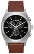 Nixon Miesten kello A11641037-00 The Time Teller Musta/Nahka