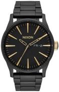 Nixon Miesten kello A3561041-00 The Sentry Musta/Teräs Ø42 mm