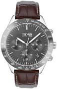 Hugo Boss Miesten kello 1513598 Talent Harmaa/Nahka Ø42 mm