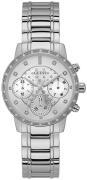 Guess Naisten kello W1022L1 Sporty Hopea/Teräs Ø37 mm