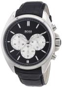 Hugo Boss Miesten kello 1512879 Chronograph Musta/Nahka Ø45 mm