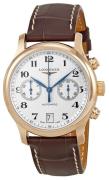 Longines Miesten kello L2.669.8.78.3 Master Hopea/Nahka Ø38.5 mm