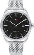 Tommy Hilfiger Miesten kello 1710425 Musta/Teräs Ø42 mm