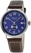 Hamilton Miesten kello H78455543 Khaki Navy Pioneer Sininen/Nahka