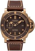 Panerai Miesten kello PAM00968 Submersible Ruskea/Nahka Ø47 mm