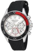 Nautica Miesten kello NAPWPC001 Valkoinen/Kumi Ø44 mm