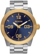 Nixon Miesten kello A3461922-00 The Corporal Sininen/Teräs Ø48 mm