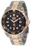 Invicta Miesten kello 10643 Pro Diver Musta/Punakultasävyinen Ø46 mm