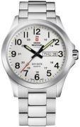 Swiss Military Miesten kello SMP36040.26 Chrono Hopea/Teräs Ø42 mm