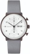 Junghans Miesten kello 27/4008.05 Max Bill Valkoinen/Nahka Ø40 mm