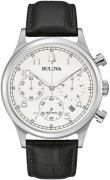 Bulova Miesten kello 96B354 Valkoinen/Nahka Ø43 mm