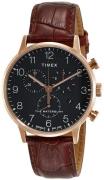 Timex Miesten kello TW2R71600 Musta/Nahka Ø40 mm