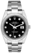 Rolex Miesten kello 126334-0011 Datejust 41 Musta/Teräs Ø41 mm