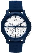 Armani Exchange Miesten kello AX2437 Hampton Valkoinen/Kumi Ø46 mm