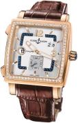 Ulysse Nardin Miesten kello 246-92B-600 Dual Time Hopea/Nahka Ø42 mm