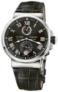 Ulysse Nardin Miesten kello 1183-126-42 Marine Collection Musta/Nahka