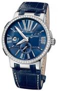 Ulysse Nardin Miesten kello 243-00B-43 Dual Time Sininen/Nahka Ø43 mm