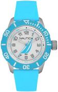 Nautica Miesten kello NAI08515G Valkoinen/Kumi Ø44 mm