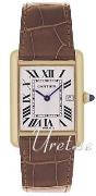 Cartier Miesten kello W1529756 Tank Louis Hopea/Nahka 34x27 mm