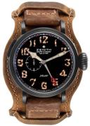 Zenith Miesten kello 96.2431.693-21.C738 Pilot Musta/Nahka Ø48 mm