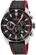 Festina Miesten kello F20377-6 Musta/Nahka Ø44 mm