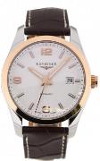 Longines Miesten kello L2.785.5.76.3 Conquest Hopea/Nahka Ø40 mm