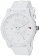 Tommy Hilfiger Miesten kello 1791481 Valkoinen/Kumi Ø44 mm