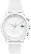 Lacoste 12.12 Miesten kello 2010974 Valkoinen/Kumi Ø44 mm