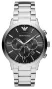 Emporio Armani Miesten kello AR11208 Giovanni Musta/Teräs Ø44 mm