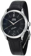 Oris Miesten kello 01 733 7591 4084-Set LS Culture Musta/Nahka Ø40 mm