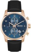 Hugo Boss Miesten kello 1513783 Skymaster Sininen/Nahka Ø44 mm