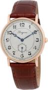 Longines Miesten kello L4.767.8.73.2 Presence Heritage Hopea/Nahka