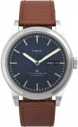 Timex Miesten kello TW2U91000 Sininen/Nahka Ø39 mm