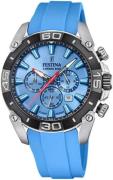 Festina Miesten kello F20544-6 Chrono Bike Sininen/Kumi Ø45.5 mm