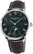 Frederique Constant Miesten kello FC-705GR4S6 Slimline Musta/Nahka