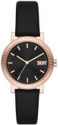 DKNY Naisten kello NY6618 Soho D Musta/Nahka Ø34 mm