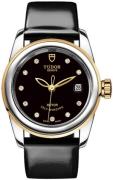 Tudor Naisten kello M51003-0023 Glamour Date Musta/Nahka Ø26 mm